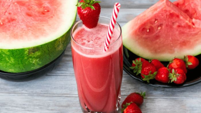 Agua de Sandia con Fresa – Rusty Hinges Ranch