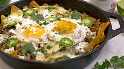 Leftover Carnitas Chile Verde Chilaquiles