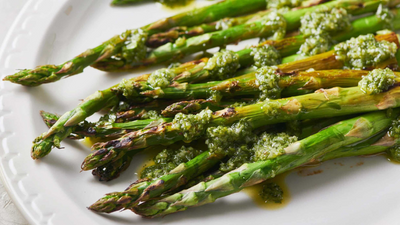 Roasted Asparagus with Chimichurri