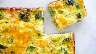 Cheesy Egg and Broccoli Bake