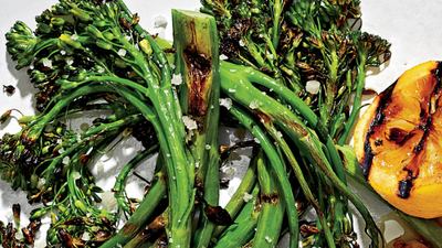 Charred Purple Broccolini