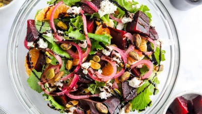 Mandarin Beet Kale Salad