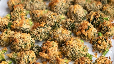 Cheesy Baked Broccoli Bites