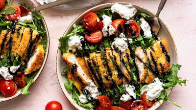 Chicken Milanese & Burrata Salad