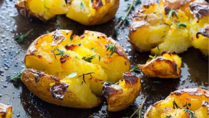 Garlic & Herb Smashed Potatoes – Rusty Hinges Ranch