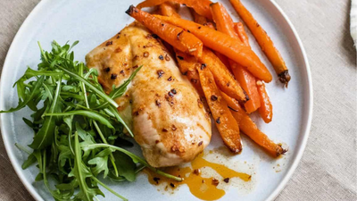 Chili Garlic Roasted Chicken & Carrots