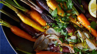 Honey Roasted Rainbow Carrots