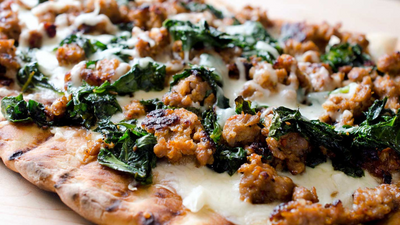 Italian Sausage & Kale Pizza