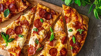 Pepperoni & Basil Pizza