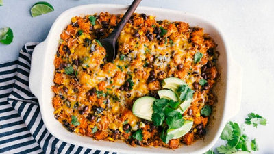 30 Minute Quinoa Enchilada Casserole