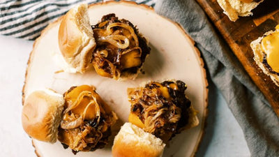 Smash Burger Sliders with Grilled Onions