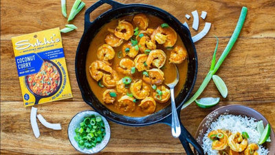 Sukhi's Shrimp Coconut Curry with Cauliflower Rice