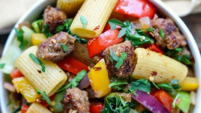 Sweet Peppers & Sausage Pasta