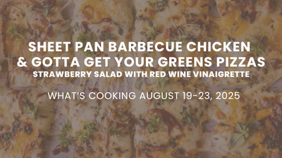 August 19-23, Real Meal Recipes