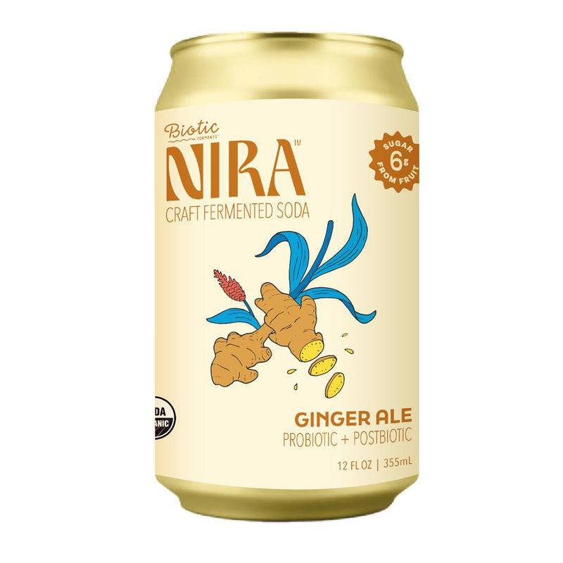 NIRA Ginger Ale Craft Fermented Soda