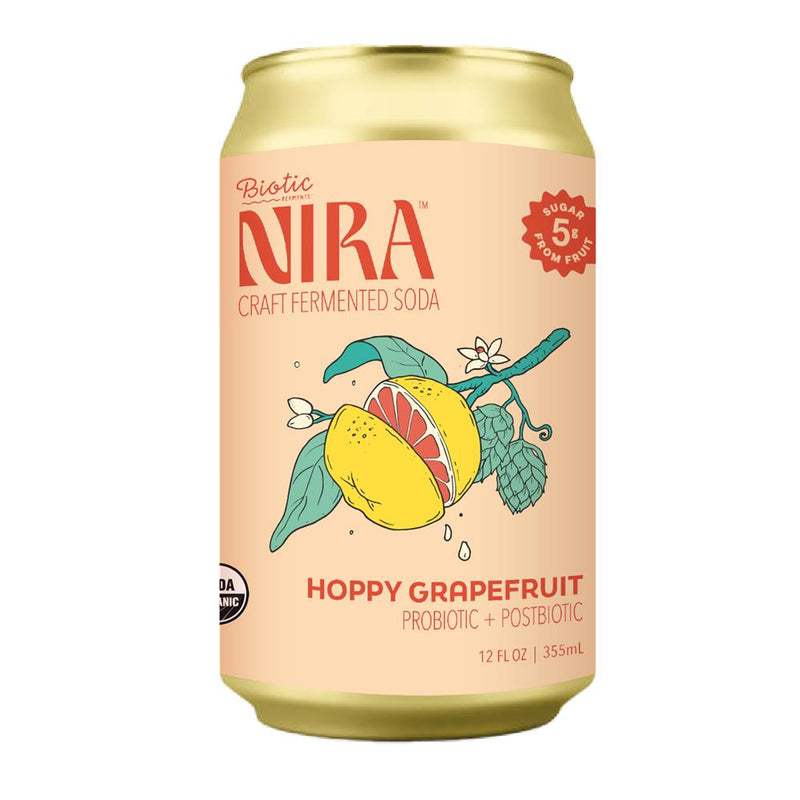 NIRA Hoppy Grapefruit Craft Fermented Soda