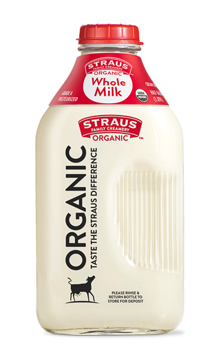 Organic Cream-Top Whole Milk, Half Gallon