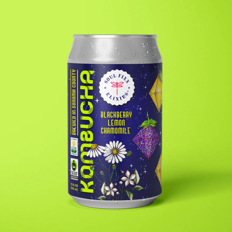 Blackberry Lemon Chamomile Kombucha
