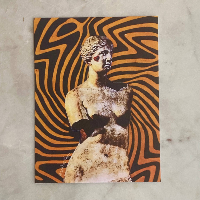 "Venus Takes a Trip" Postcard