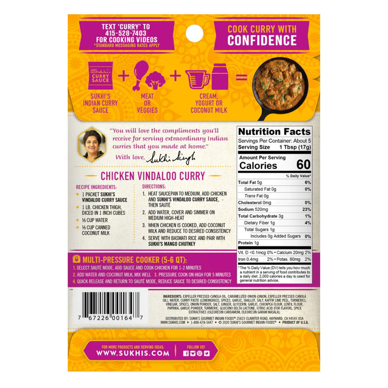 Vindaloo Indian Curry Sauce 3oz