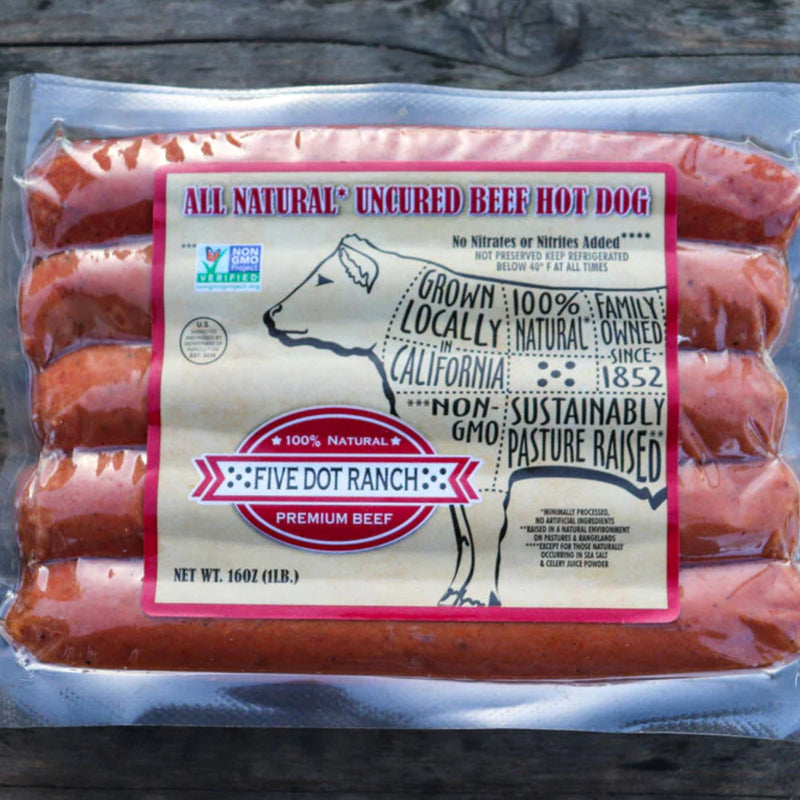Uncured Beef Hot Dogs
