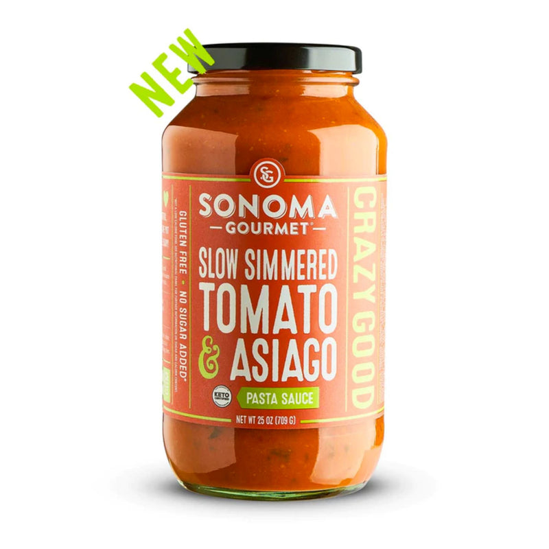 Slow-Simmered Tomato and Asiago Pasta Sauce