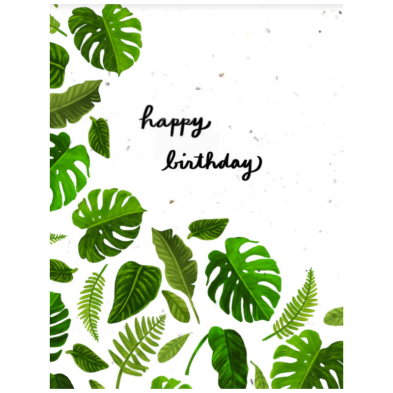 plants HBD Greeting Card