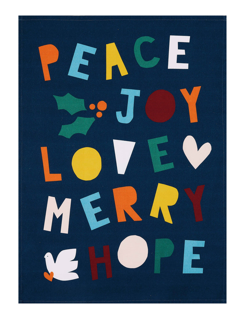 Peace Joy Merry Kitchen Towel