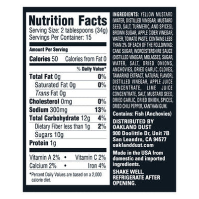 Oakland Gold Mustard BBQ Sauce