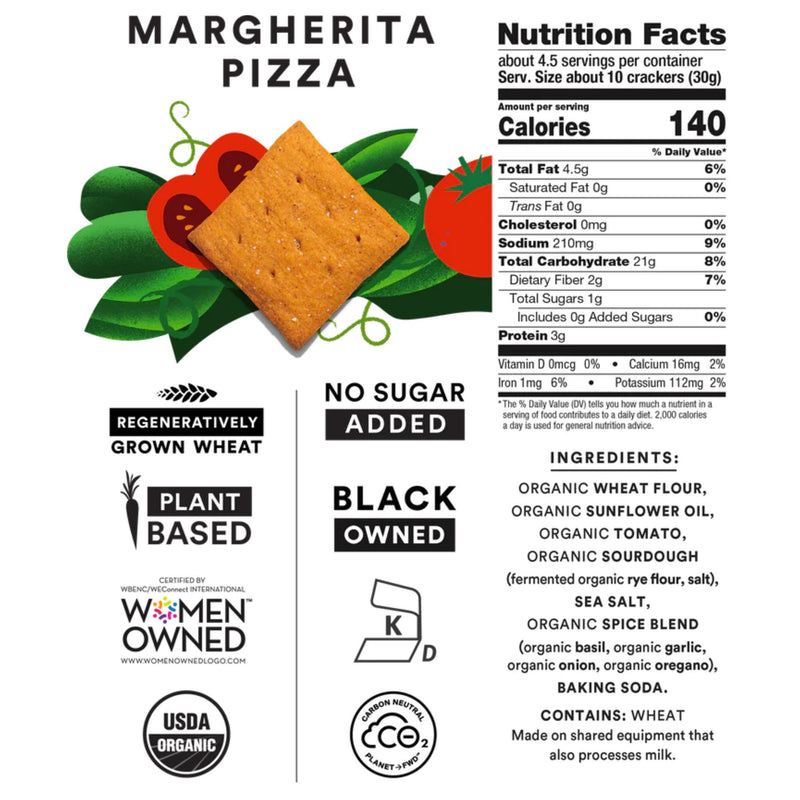 Margherita Pizza Climate-Friendly Crackers