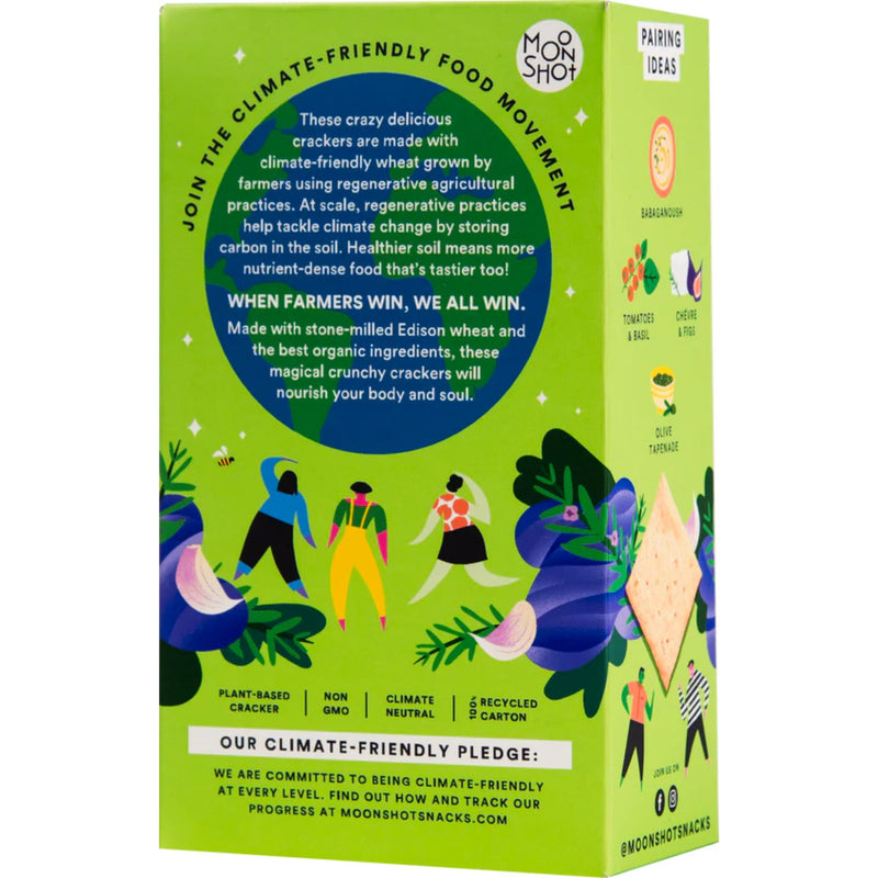 Organic Rosemary Garlic Climate-Friendly Crackers