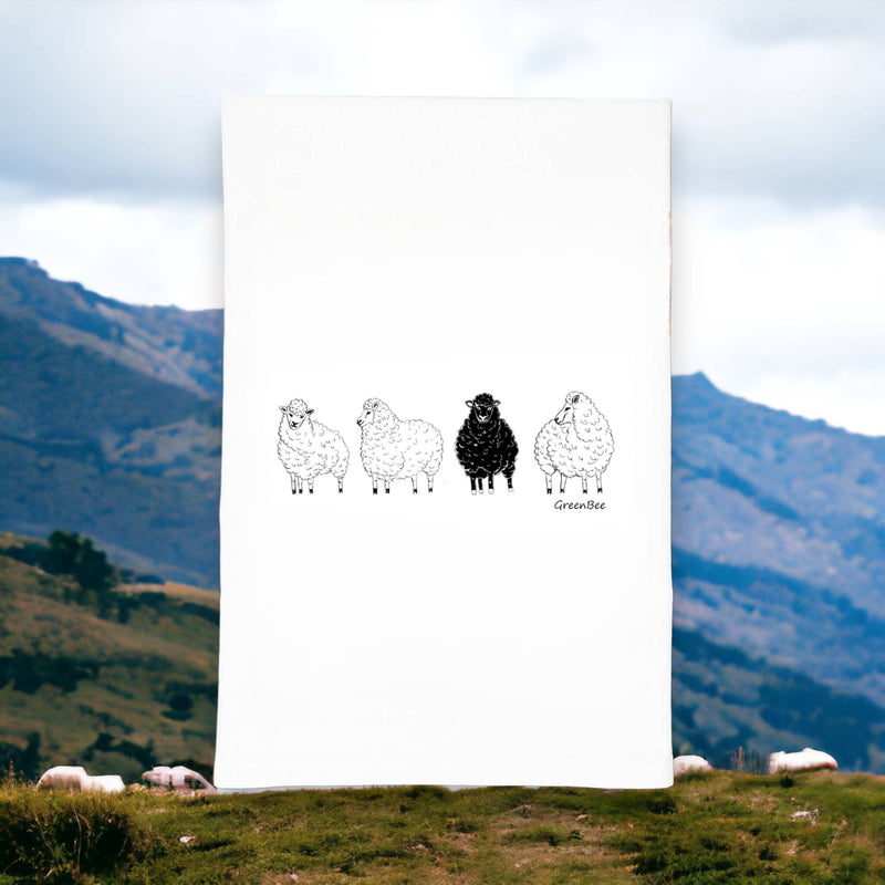 Black Sheep Funny Tea Towel