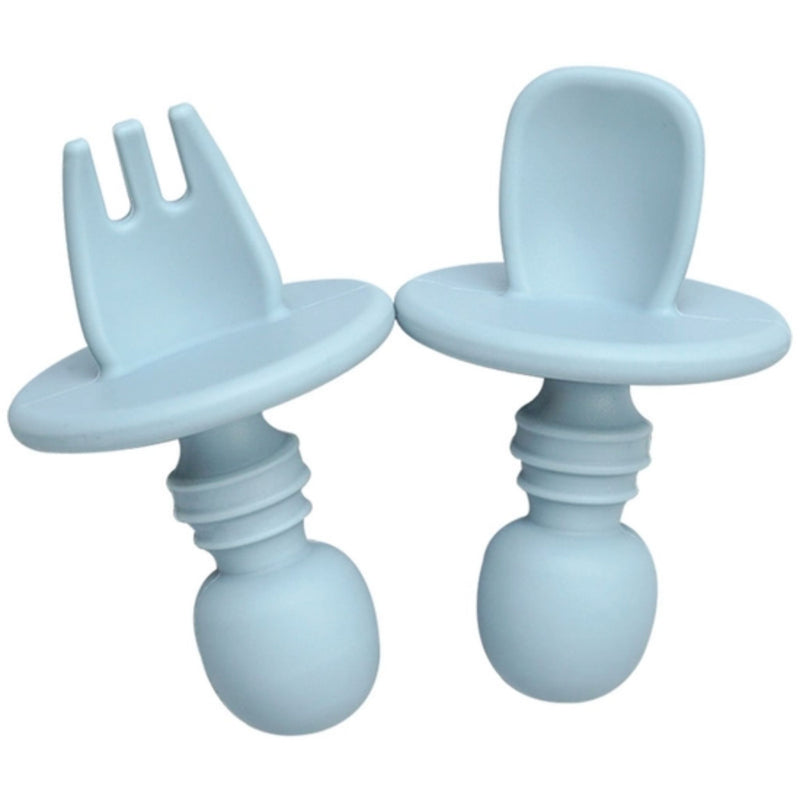Silicone Baby Spoon & Fork Set