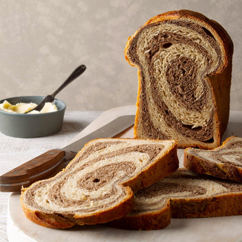 Sliced Marbled Rye, Freshly Baked