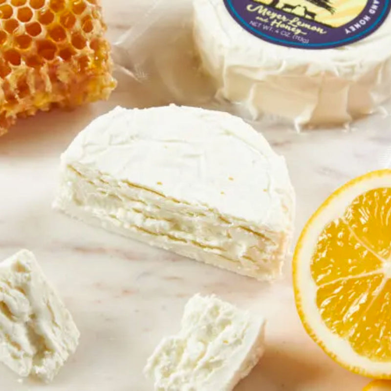 Meyer Lemon and Honey Fresh Goat Cheese