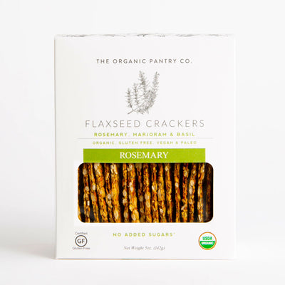 Rosemary Flaxseed Crackers