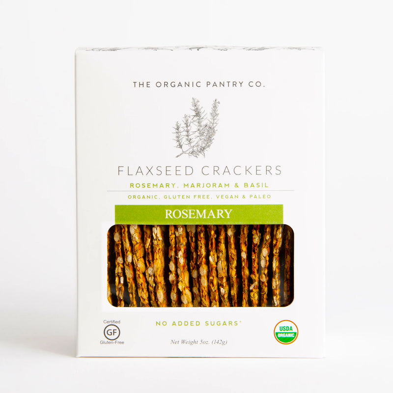 Rosemary Flaxseed Crackers