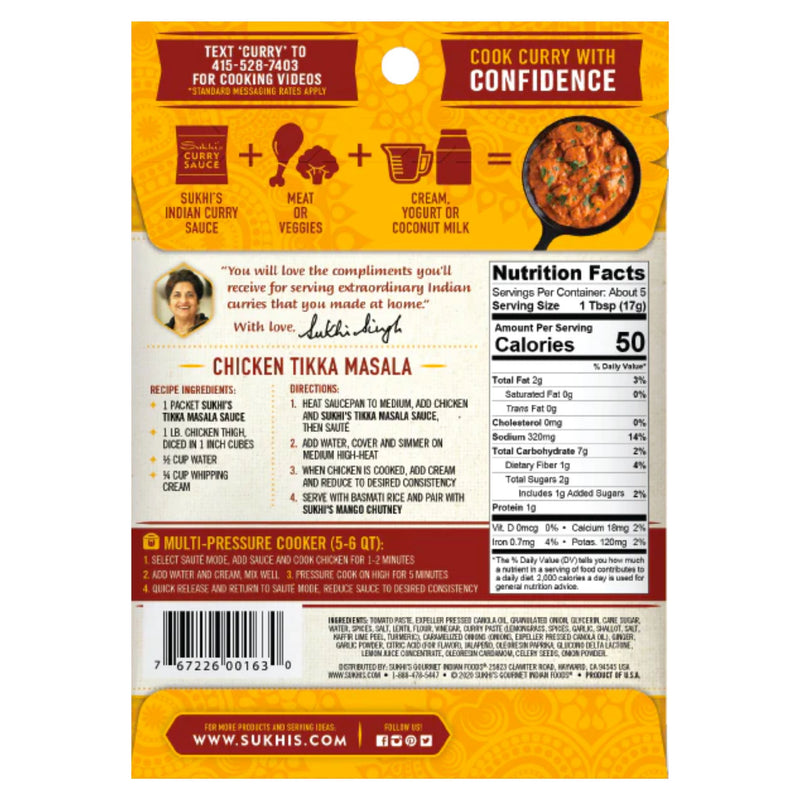 Tikka Masala Indian Curry Sauce 3oz